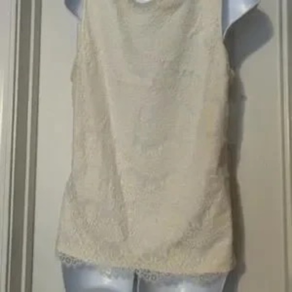 Cabernet Sleeveless All Over Lace Top Sz M - Picture 3 of 5